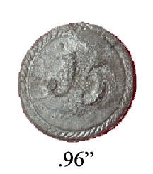 15th Regt Button